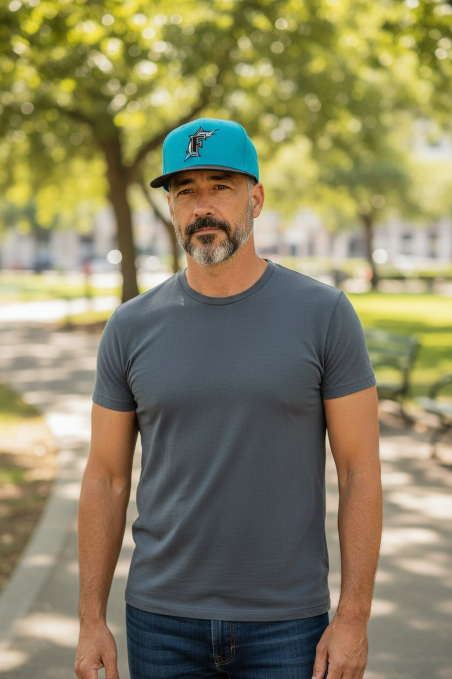 Vintage New Era 5950 Florida Marlins Baseball Cap Diamond Collection Size: 7 3/8